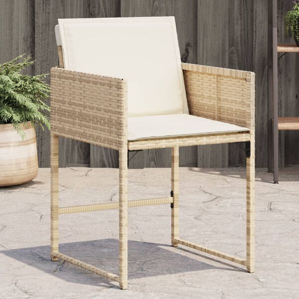 vidaXL Garden Chair Set of 4 Beige
