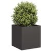 vidaXL Planter Black Cold-rolled Steel Large Decorative Inlays