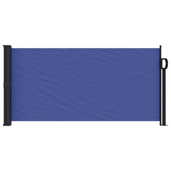 vidaXL Retractable Side Awning Blue