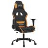 vidaXL Gaming Chair Black and Orange