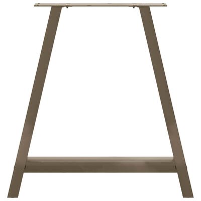 A-frame leg from front view with crossbar and top rails visible