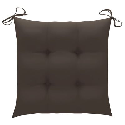 Brown tufted seat cushion on its own