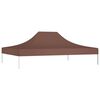 vidaXL Party Tent Roof 14.8'x9.8' Brown 0.9 oz/ft²