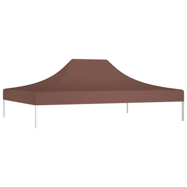 vidaXL Party Tent Roof 14.8'x9.8' Brown 0.9 oz/ft²
