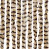 vidaXL Fly Curtain Beige and Brown 35.4x78.7" Chenille