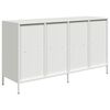 vidaXL Sideboard White Cold-rolled Steel Medium Sideboard Rectangular
