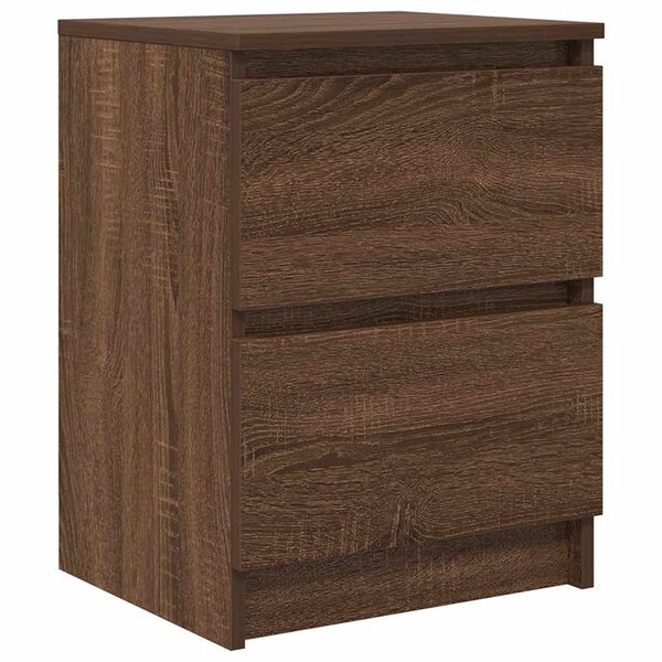 vidaXL TV Cabinet Brown Oak Engineered Wood 15.7 x 13.8 x 21.3 in