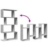 vidaXL Room Divider Bookcase Concrete grey Engineered wood Large