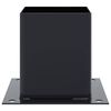 vidaXL Post Bases Square 4 pcs Anthracite 3.98x3.98" Powder-coated Steel