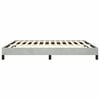 vidaXL Bed Frame Light Grey Velvet, Plywood, Engineered Wood King Sturdy