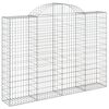 vidaXL Gabion Basket Set of 13 Silver Galvanized Iron