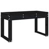 vidaXL Garden Bench Black Solid Pine Wood Standard Durable
