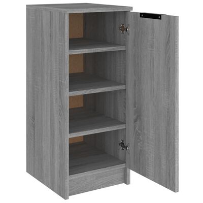 vidaXL Shoe Cabinet Gray Sonoma 11.8"x13.8"x27.6" Engineered Wood
