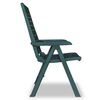 vidaXL Dining Set Green Plastic Large Foldable Dining Set