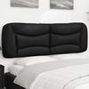vidaXL Headboard Cushion Black 75% PVC, 5% cotton, 20% polyester 60 in