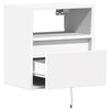 vidaXL TV Wall Cabinet Set of 2 White Engineered wood Standard