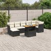 vidaXL Garden Sofa Set Black