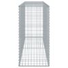 vidaXL Gabion Basket Silver Galvanized Iron 78.7x19.7x39.4 in