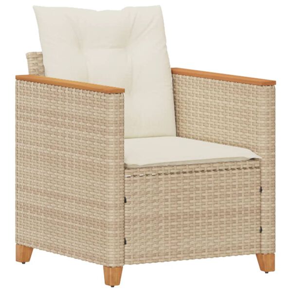 vidaXL Garden Chair Beige, Cream white