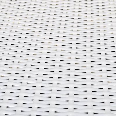 Close-up of white wicker weave pattern