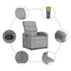 vidaXL Massage Recliner Chair Light Grey