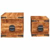 vidaXL Storage Box Rough Mango Wood Multiple Sizes Included Sturdy