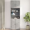 vidaXL Wall Cabinet Concrete Grey Engineered Wood Medium Wall Cabinet