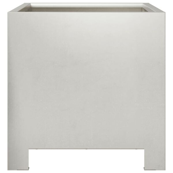 vidaXL Garden Planter Stainless Steel 11.8 x 11.8 in Durable Planter