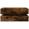 vidaXL Coffee Table Smoked Oak Engineered Wood 35.4 x 19.7 x 15.7 in