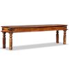 vidaXL Bench Brown Solid Acacia wood 63.0 x 13.8 x 17.7 in Hardwood