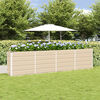 vidaXL Planter Ivory 160 x 40 x 75 cm Steel