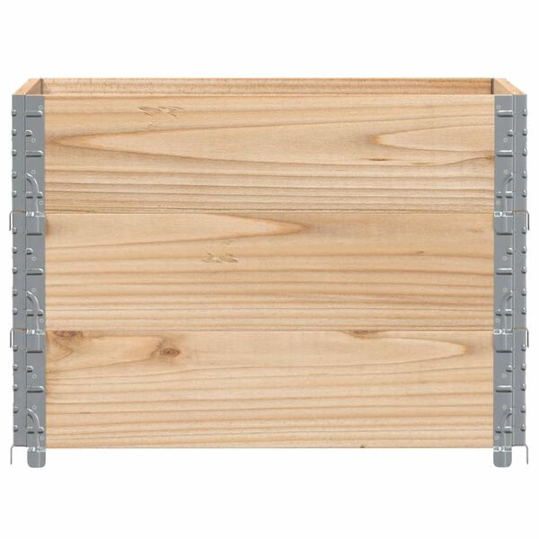 vidaXL Pallet Collars 3 pcs 31.5x23.6" Solid Wood Pine