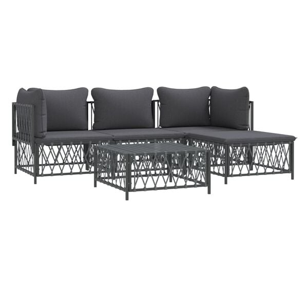 vidaXL Garden Lounge Set Anthracite
