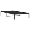 vidaXL Metal Bed Frame without Mattress Black 42.1"x79.9"