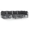 vidaXL Garden Lounge Set Anthracite Woven fabric Large Modular