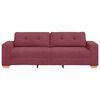 vidaXL Sofa Wine Red 87.01 x 30.71 x 31.50 in Fabric