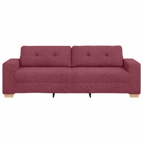 vidaXL Sofa Wine Red 87.01 x 30.71 x 31.50 in Fabric