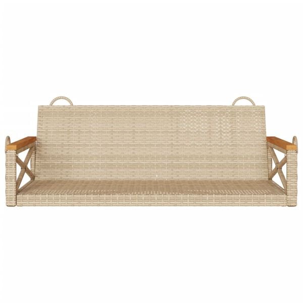 vidaXL Patio Swing Bench Beige