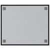 vidaXL Wall-mounted Magnetic Board Black 23.6"x19.7" Tempered Glass