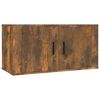 vidaXL Wall-mounted TV Cabinet Set of 3 Smoked Oak Engineered Wood