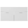 vidaXL Bathroom Furniture Set White and sonoma oak