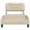 vidaXL Bed Frame Cream