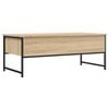 vidaXL Coffee Table Sonoma Oak Engineered Wood Standard Adjustable Feet