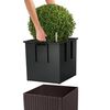 LECHUZA Standing Planter Mocha Plastic Large Planters