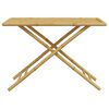 vidaXL Garden Dining Set Natural Bamboo Bamboo Medium Foldable