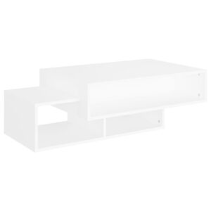 vidaXL Coffee Table White Engineered wood Coffee Table Rectangular