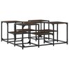 vidaXL Coffee Table Brown Oak Engineered wood, Metal Medium