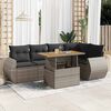 vidaXL Garden Sofa Set Grey