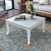 vidaXL High Gloss Coffee Table High gloss white MDF and Plastic 31.5 in