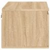 vidaXL Wall-mounted Bedside Cabinet Set of 2 Sonoma Oak Engineered Wood